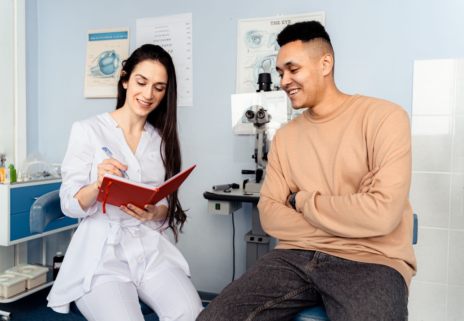 Patient consultation at a medical practice